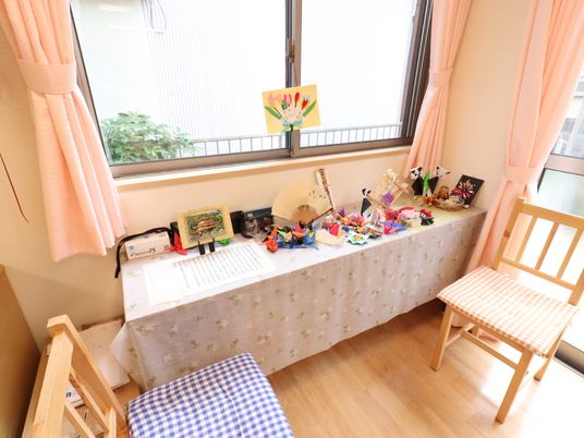 居室の手工芸コーナー