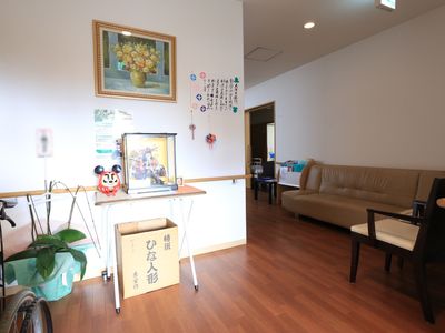 落ち着いた雰囲気の休憩室
