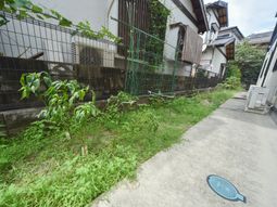 施設の緑豊かな中庭