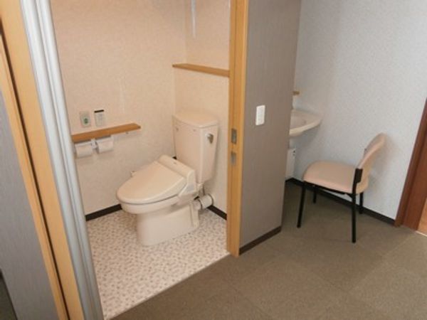 清潔なトイレの一角