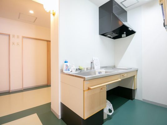 清潔なキッチンの一角