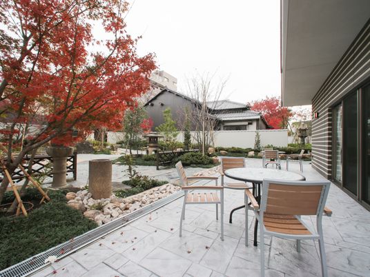 庭付き回遊式テラス