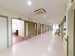 明るい廊下の様子