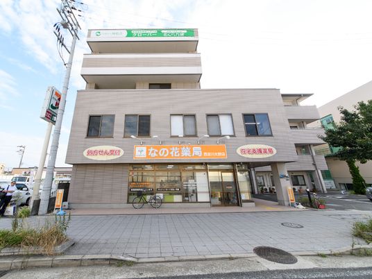 街中の建物の外観