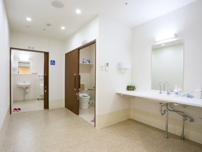 バリアフリーな洗面所