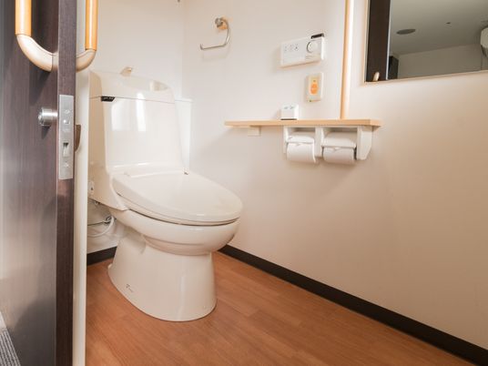 きれいなトイレの一角