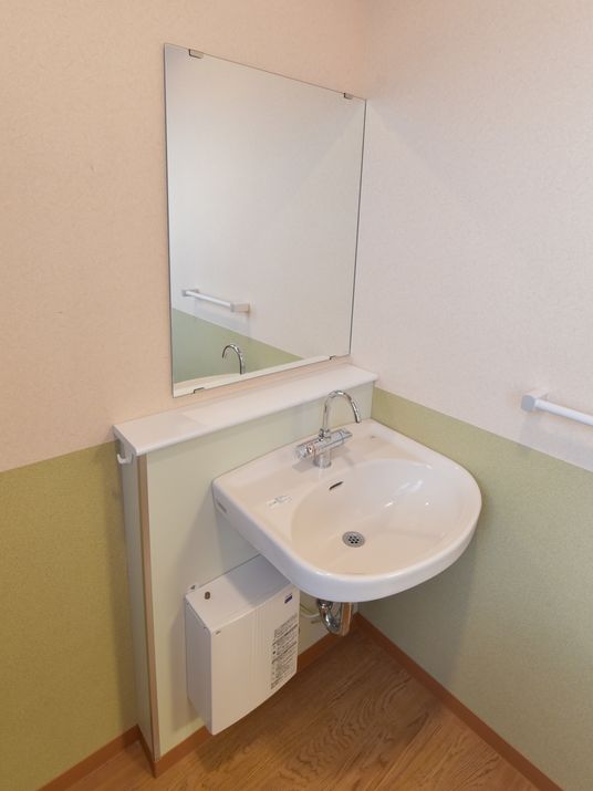 バリアフリーの洗面台