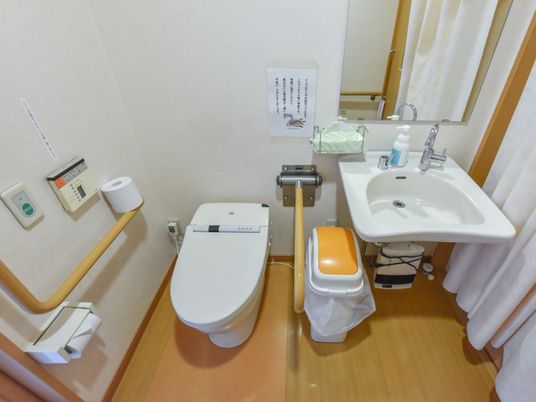 バリアフリー設計のトイレ