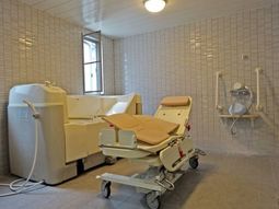 清潔な浴室の設備