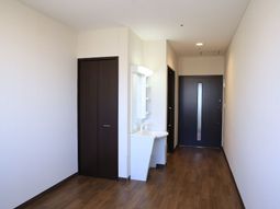 廊下と洗面所の一角