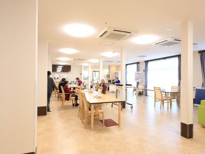 利用者が過ごす共有スペース