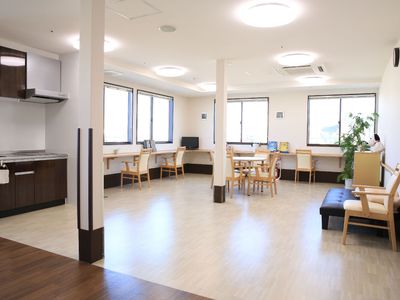 共有スペースの清潔な居室