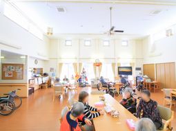 明るい共有スペース