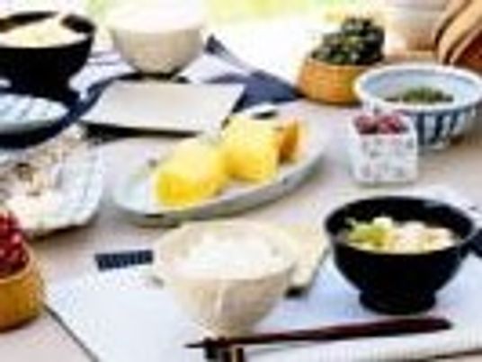 和風の朝食セット