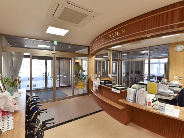 エントランスの受付エリア