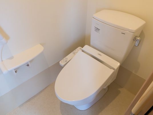 清潔なトイレの設備