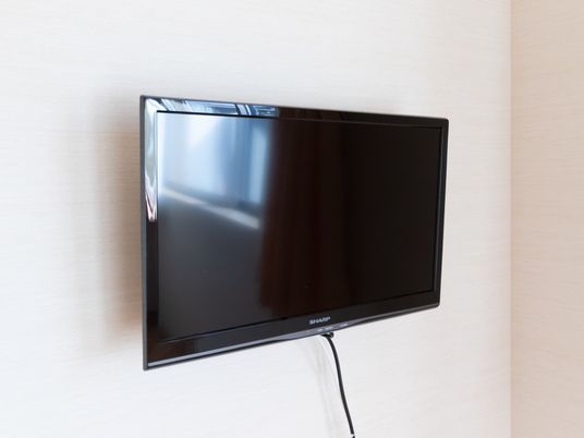 居室には、薄型のテレビが備え付けられている。好きな時に好きな番組を観ることできるので、豊かな時間を過ごせる。