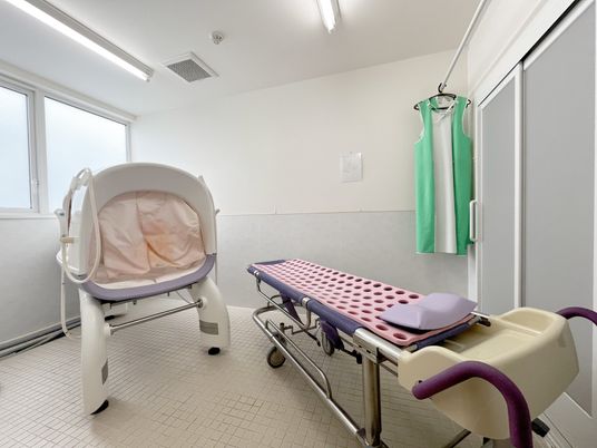 清潔な設備の浴室