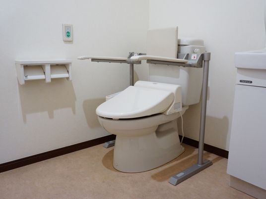 手すり付き洋式トイレ