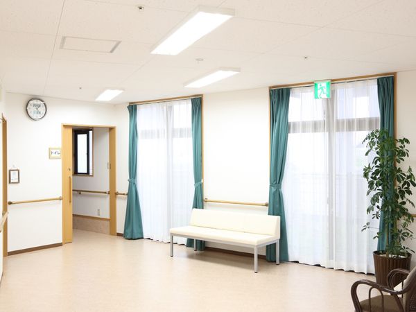 明るい休憩室