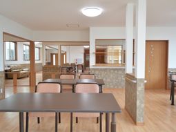 明るい共有スペース