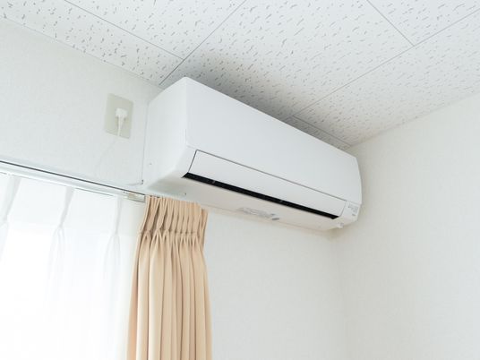 エアコン付き居室の角