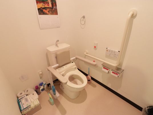 バリアフリー設計のトイレ