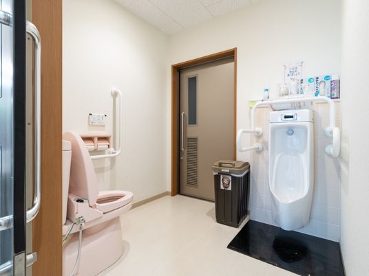 手すり付きトイレ空間