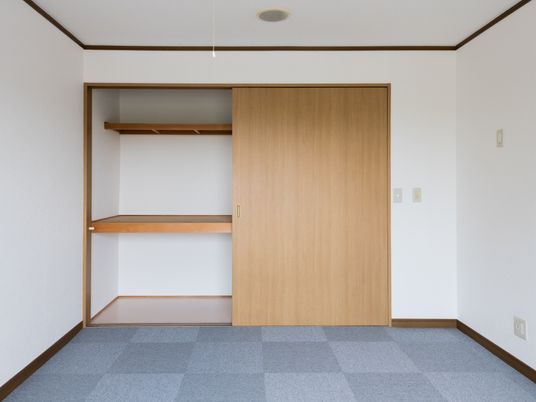 洋室のクローゼットとドア