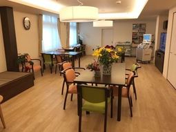 明るい共有スペース