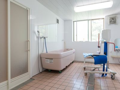 清潔な浴室の一角