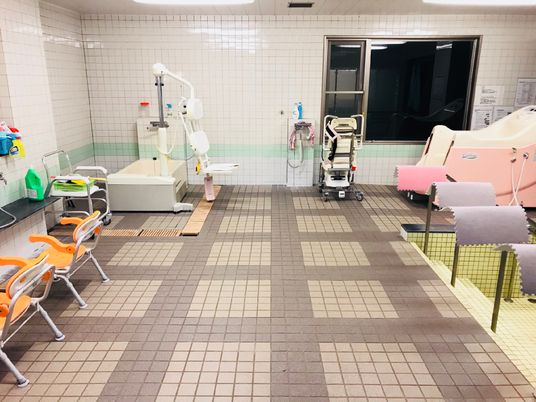 機能的な浴室設備