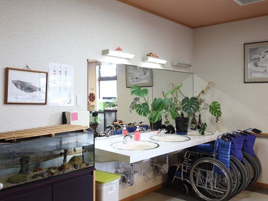 手入れされた快適な洗面台