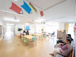 明るい共用スペース