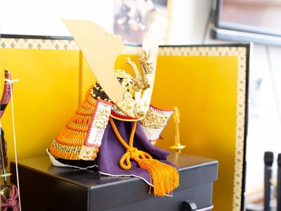 兜飾りのある伝統的空間