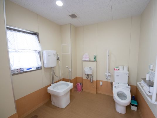 清潔なトイレ設備