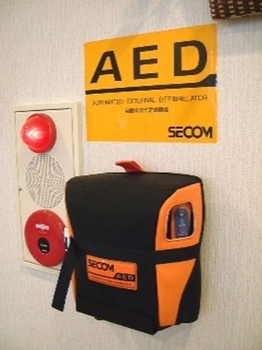 AED設置の壁面