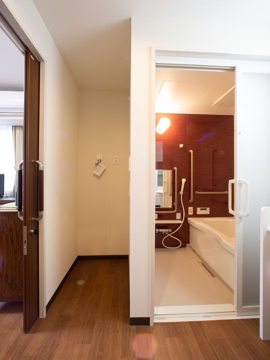 バリアフリー浴室の入口