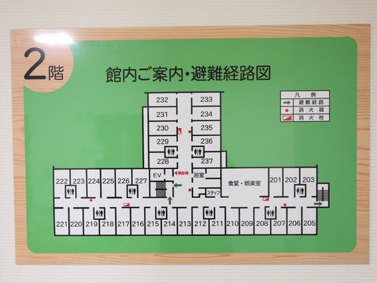 施設の案内図表記