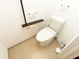清潔なトイレの一角