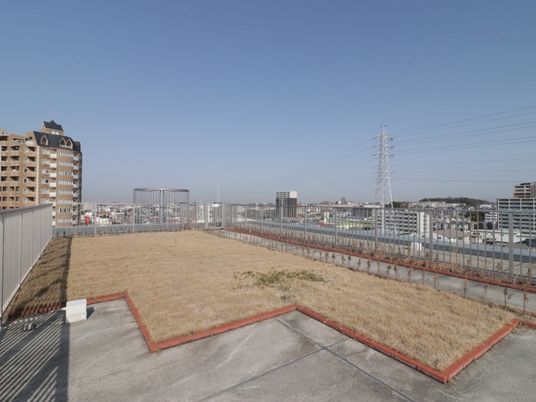 広がる景色とテラス