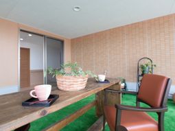 温もり感じる休憩スペース