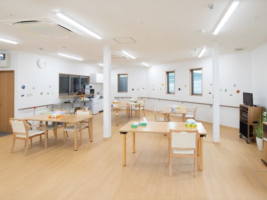 広々とした清潔な食堂