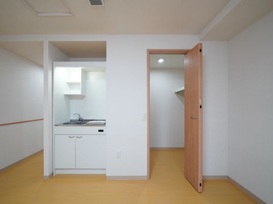 清潔な居室のキッチン