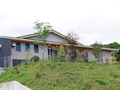明るい外観の建物