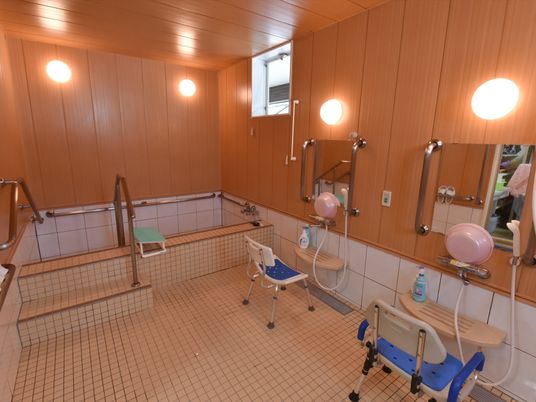 手すり付き浴室