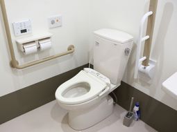 手すり付きトイレの内観