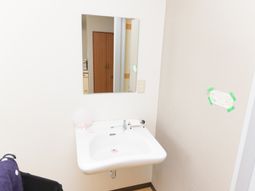 清潔な洗面台と鏡