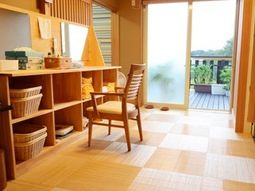 明るい和室の居室