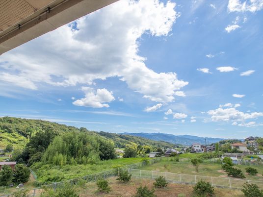 青空と緑の風景